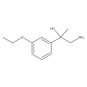 1-Amino-2-(3-ethoxyphenyl)propan-2-ol结构式