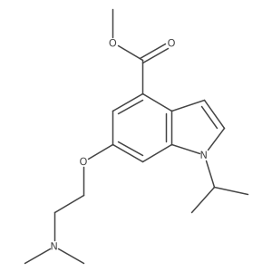 6-(2-Dimethylamino-ethoxy)-1-isopropyl-1H-indole-4-carboxylic acid methyl ester Structure