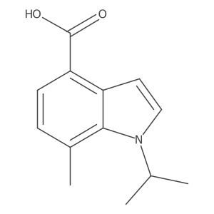 7-Methyl-1-(1-methylethyl)-1H-indole-4-carboxylic acid Structure
