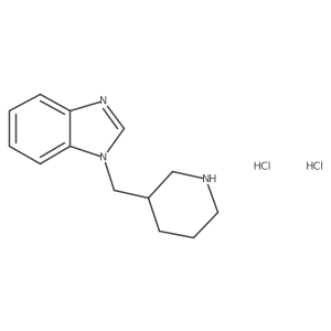 1-(piperidin-3-ylmethyl)-1H-1,3-benzodiazole dihydrochloride Structure