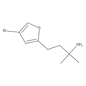 4-(4-Bromothiophen-2-yl)-2-methylbutan-2-amine结构式