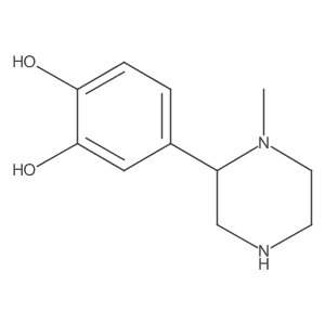 4-(1-Methylpiperazin-2-yl)benzene-1,2-diol结构式