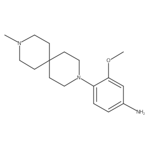 3-Methoxy-4-(9-methyl-3,9-diazaspiro[5.5]undec-3-yl)benzenamine结构式