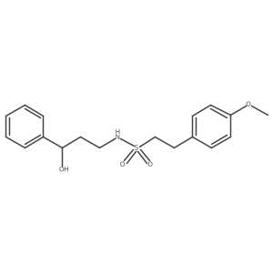 N-(3-hydroxy-3-phenylpropyl)-2-(4-methoxyphenyl)ethanesulfonamide Structure