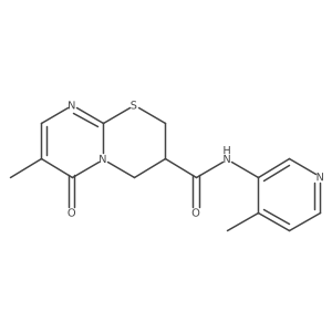 7-methyl-N-(4-methylpyridin-3-yl)-6-oxo-2,3,4,6-tetrahydropyrimido[2,1-b][1,3]thiazine-3-carboxamide结构式