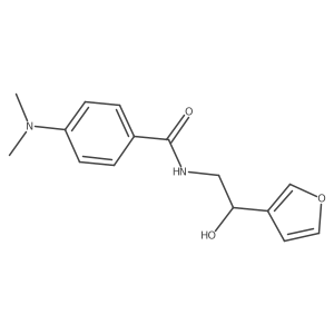4-(dimethylamino)-N-[2-(furan-3-yl)-2-hydroxyethyl]benzamide结构式