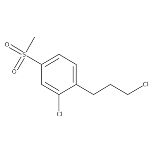 Benzene, 2-chloro-1-(3-chloropropyl)-4-(methylsulfonyl)- Structure