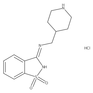 3-((Piperidin-4-ylmethyl)amino)benzo[d]isothiazole 1,1-dioxide hydrochloride Structure