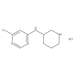 (R)-6-chloro-N-(piperidin-3-yl)pyrimidin-4-amine hydrochloride Structure