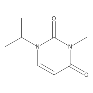 1-isopropyl-3-methylpyrimidine-2,4(1H,3H)-dione结构式