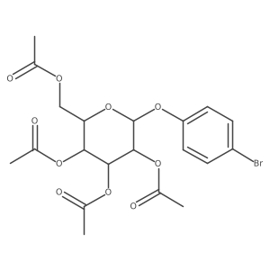 (4-Bromophenyl)-2,3,4,6-tetra-O-acetyl-beta-D-glucopyranoside结构式