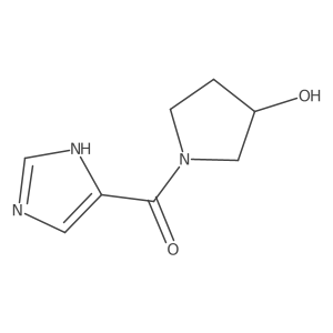 (3-hydroxypyrrolidin-1-yl)(1H-imidazol-5-yl)methanone结构式