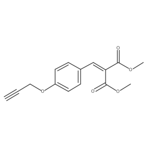 1,3-Dimethyl 2-[[4-(2-propyn-1-yloxy)phenyl]methylene]propanedioate Structure