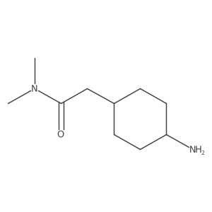 2-(cis-4-Aminocyclohexyl)-N,N-dimethylacetamide Structure