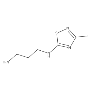 N1-(3-methyl-1,2,4-thiadiazol-5-yl)propane-1,3-diamine结构式