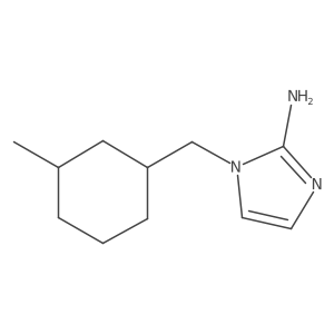 1-[(3-methylcyclohexyl)methyl]-1H-imidazol-2-amine Structure