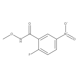 2-fluoro-N-methoxy-5-nitrobenzamide结构式