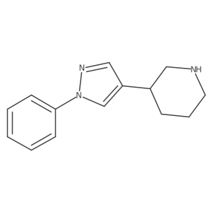 3-(1-phenyl-1H-pyrazol-4-yl)piperidine Structure