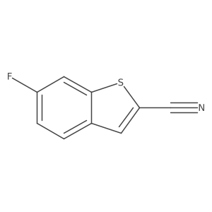 6-Fluorobenzo[b]thiophene-2-carbonitrile Structure