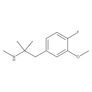 [1-(4-Fluoro-3-methoxyphenyl)-2-methylpropan-2-yl](methyl)amine Structure