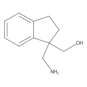 [1-(aminomethyl)-2,3-dihydro-1H-inden-1-yl]methanol Structure