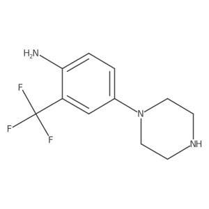 4-(Piperazin-1-yl)-2-(trifluoromethyl)aniline结构式