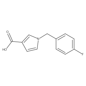1-[(4-fluorophenyl)methyl]-1H-pyrrole-3-carboxylic acid结构式