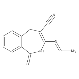 Methanimidamide, N-(4-cyano-2,5-dihydro-1-oxo-1H-2-benzazepin-3-yl)-结构式
