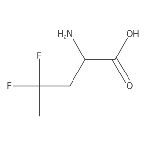 L-Norvaline,4,4-difluoro- Structure