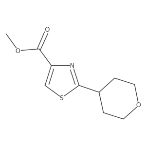 Methyl 2-(tetrahydro-2H-pyran-4-yl)thiazole-4-carboxylate Structure