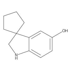 1',2'-Dihydrospiro[cyclopentane-1,3'-indole]-5'-ol结构式