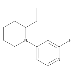 4-(2-Ethylpiperidin-1-yl)-2-fluoropyridine Structure