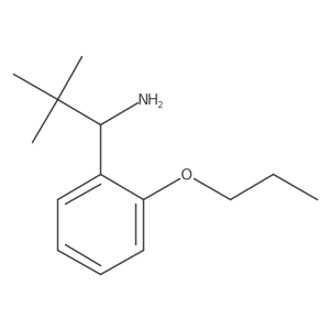 2,2-Dimethyl-1-(2-propoxyphenyl)propan-1-amine Structure