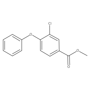 3-Chloro-4-phenoxybenzoic acid methyl ester结构式