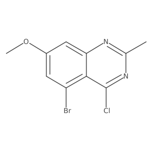 5-Bromo-4-chloro-7-methoxy-2-methylquinazoline Structure