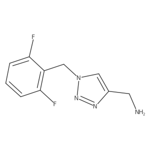(1-(2,6-difluorobenzyl)-1H-1,2,3-triazol-4-yl)methanamine结构式
