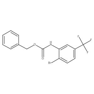 benzyl N-[2-bromo-5-(trifluoromethyl)phenyl]carbamate Structure