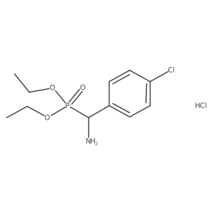 (4-Chlorophenyl)-diethoxyphosphorylmethanamine;hydrochloride Structure