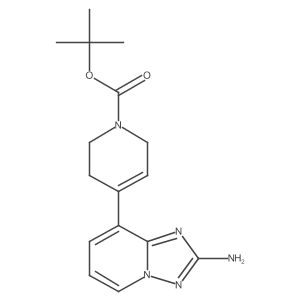 Tert-butyl 4-(2-amino-[1,2,4]triazolo[1,5-a]pyridin-8-yl)-3,6-dihydropyridine-1(2h)-carboxylate结构式