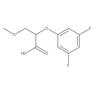 2-(3,5-Difluorophenoxy)-3-methoxypropanoic acid结构式