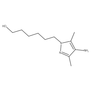 6-(4-amino-3,5-dimethyl-1H-pyrazol-1-yl)hexan-1-ol Structure