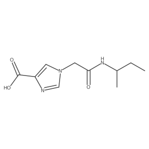 1-(2-(sec-butylamino)-2-oxoethyl)-1H-imidazole-4-carboxylic acid结构式