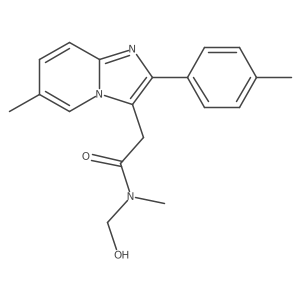 N-Hydroxymethyl norzolpidem结构式