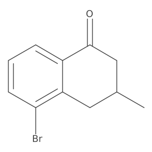 5-Bromo-3-methyl-1,2,3,4-tetrahydronaphthalen-1-one Structure