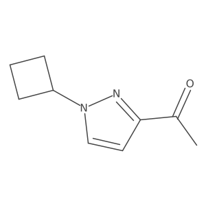 1-(1-Cyclobutylpyrazol-3-yl)ethanone结构式