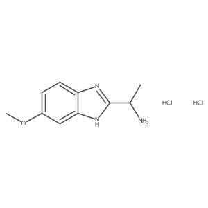 1-(5-methoxy-1H-1,3-benzodiazol-2-yl)ethan-1-amine dihydrochloride结构式