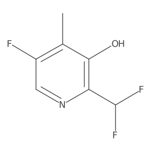 2-(Difluoromethyl)-5-fluoro-3-hydroxy-4-methylpyridine Structure