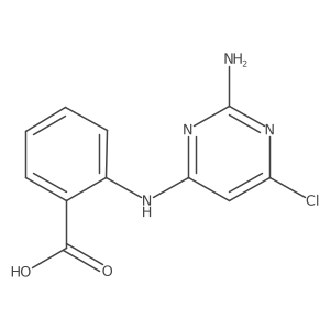 2-[(2-Amino-6-chloropyrimidin-4-yl)amino]benzoic acid Structure