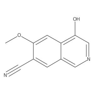 4-Hydroxy-6-methoxyisoquinoline-7-carbonitrile Structure