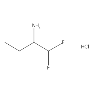 1,1-Difluorobutan-2-amine hydrochloride Structure